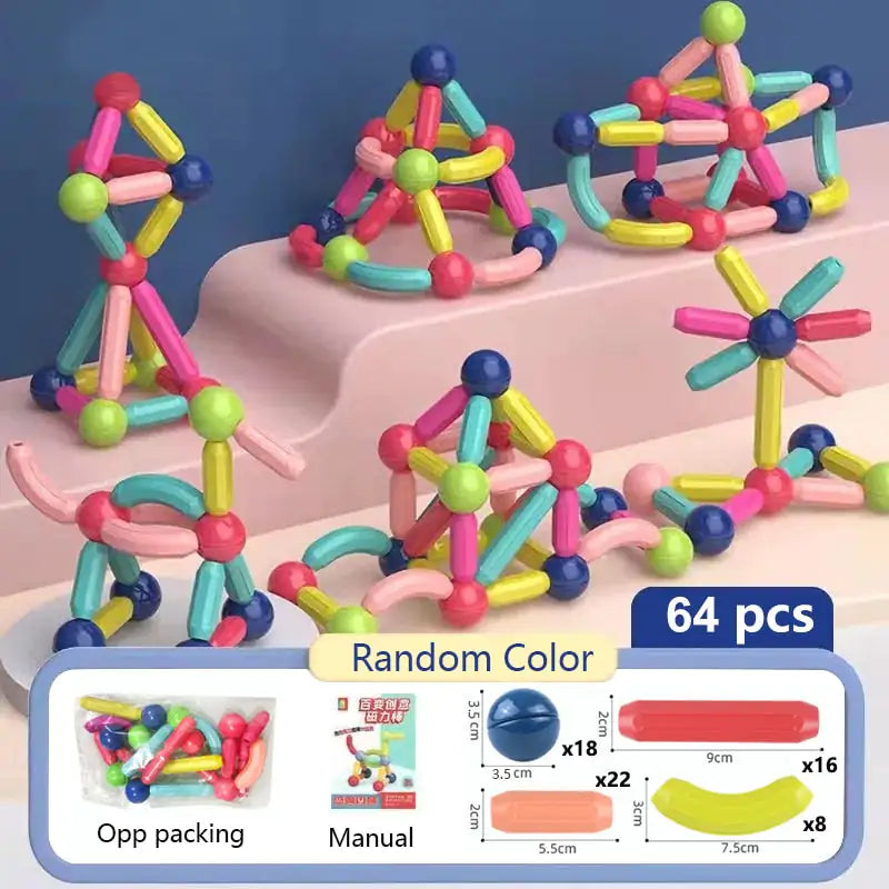 Explore Creativity and Learning with Magnetic Building Blocks