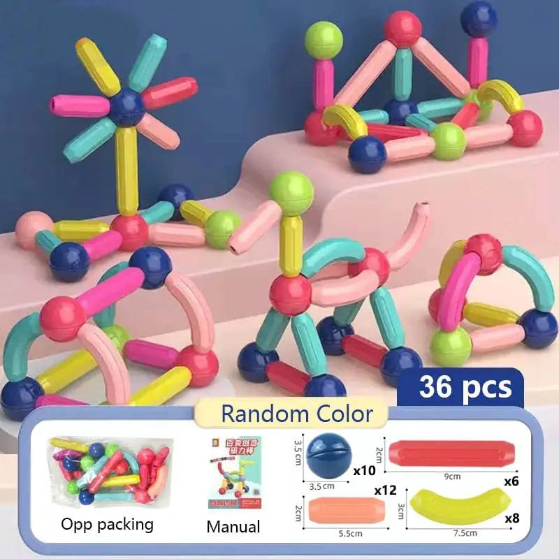 Explore Creativity and Learning with Magnetic Building Blocks