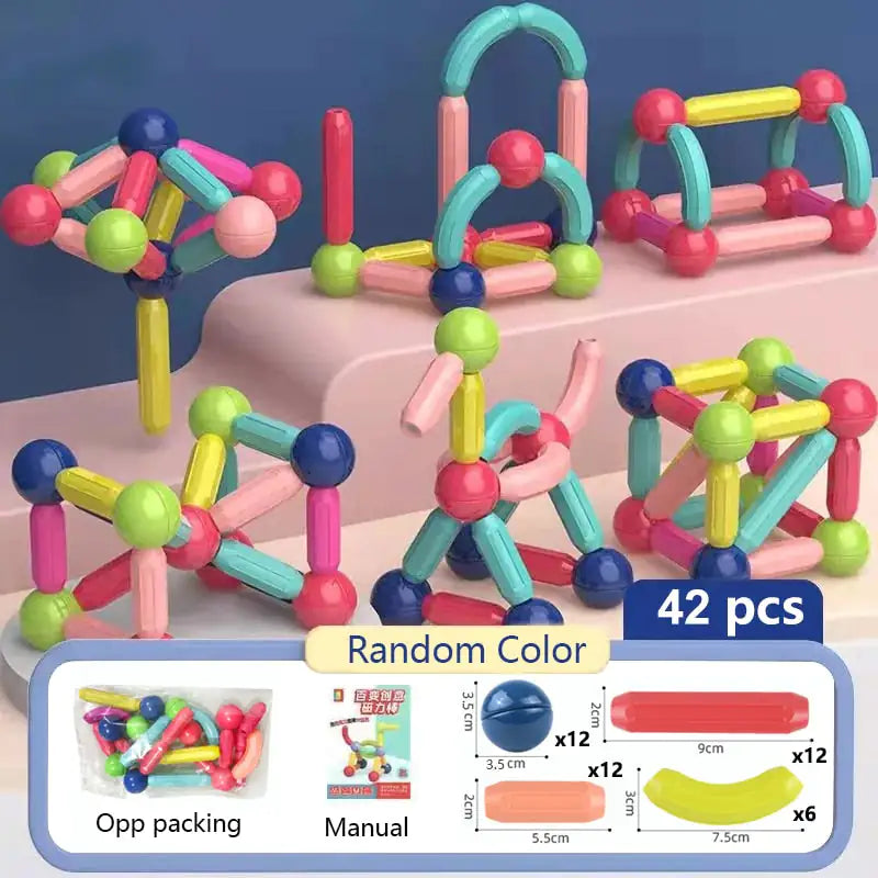 Explore Creativity and Learning with Magnetic Building Blocks