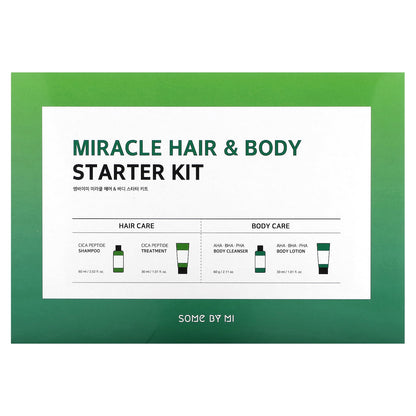 SOME BY MI, Miracle Hair & Body Starter Kit, 4 Piece Kit