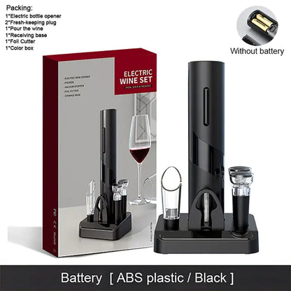 Effortless Wine Opening with the Electric Wine Bottle Opener Foil Cutter