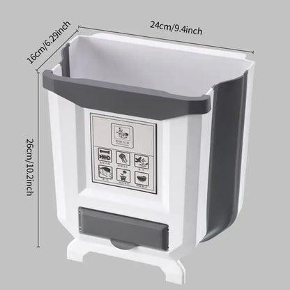 Foldable Kitchen Trash Can seems like a convenient and space-saving solution