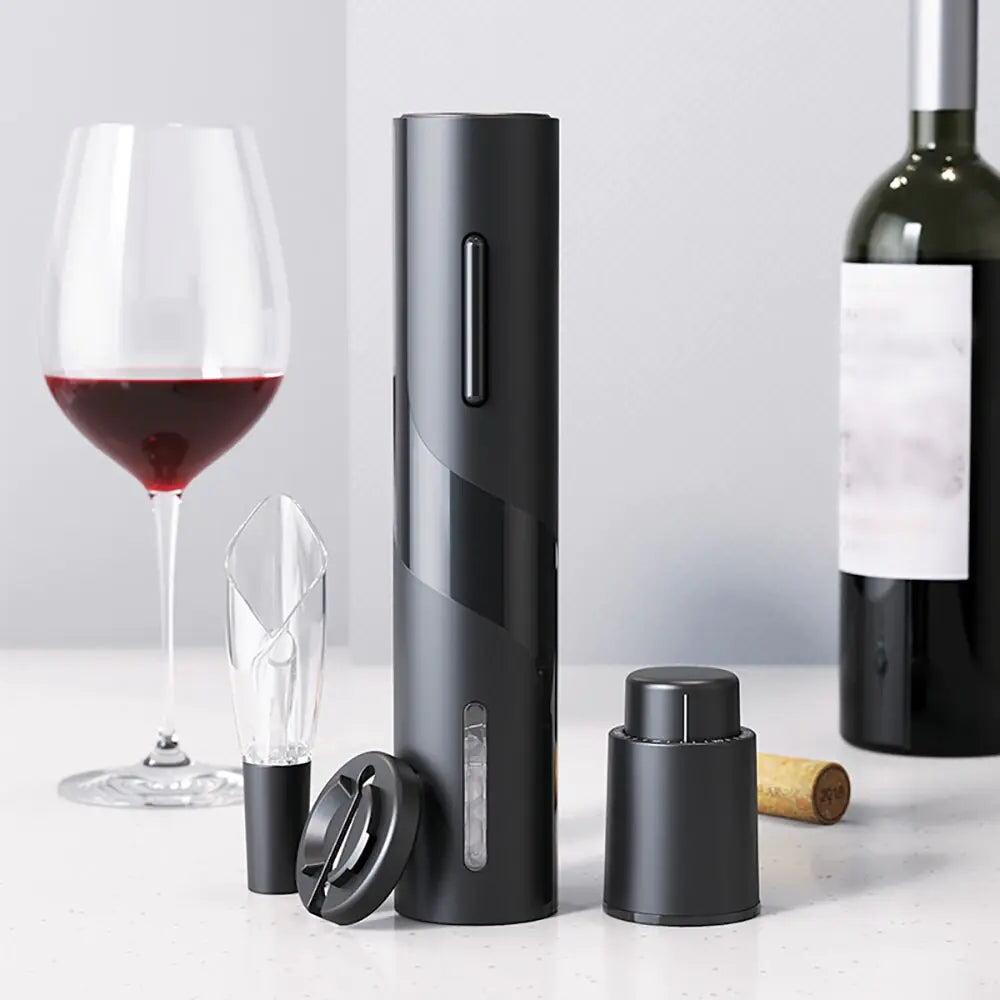 Effortless Wine Opening with the Electric Wine Bottle Opener Foil Cutter