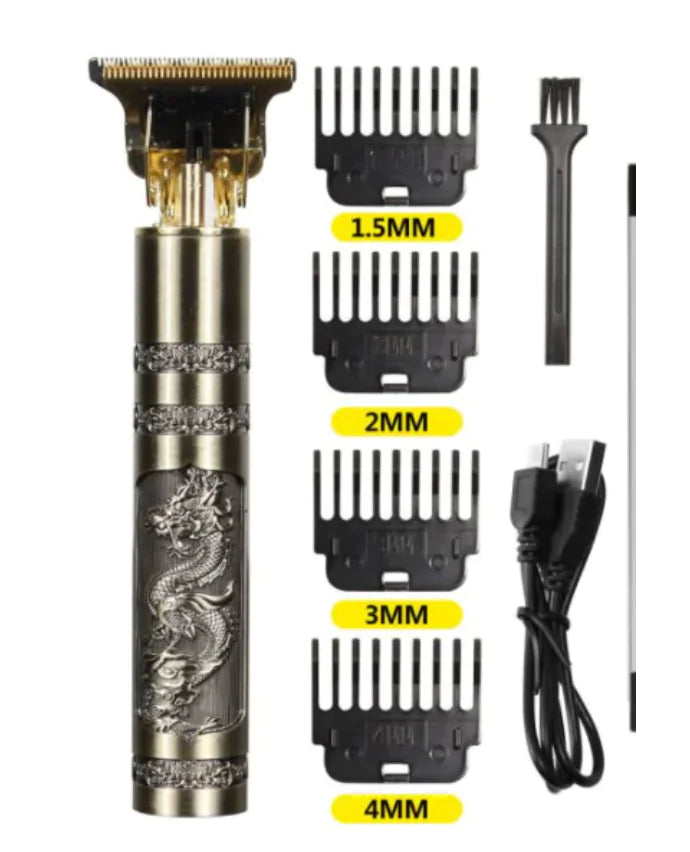 USB Vintage Electric Hair Trimmer Professional seems to be a versatile and stylish grooming tool