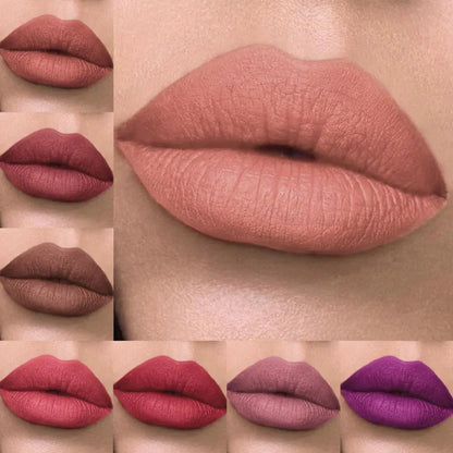 6pcs/Set Velvet Matte Lip Gloss