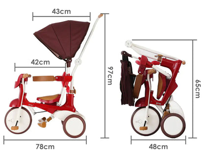 iimo 3-in-1 Foldable Tricycle with Canopy