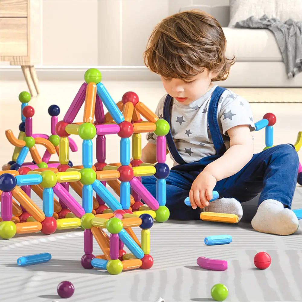 Explore Creativity and Learning with Magnetic Building Blocks