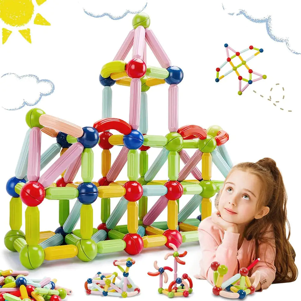 Explore Creativity and Learning with Magnetic Building Blocks