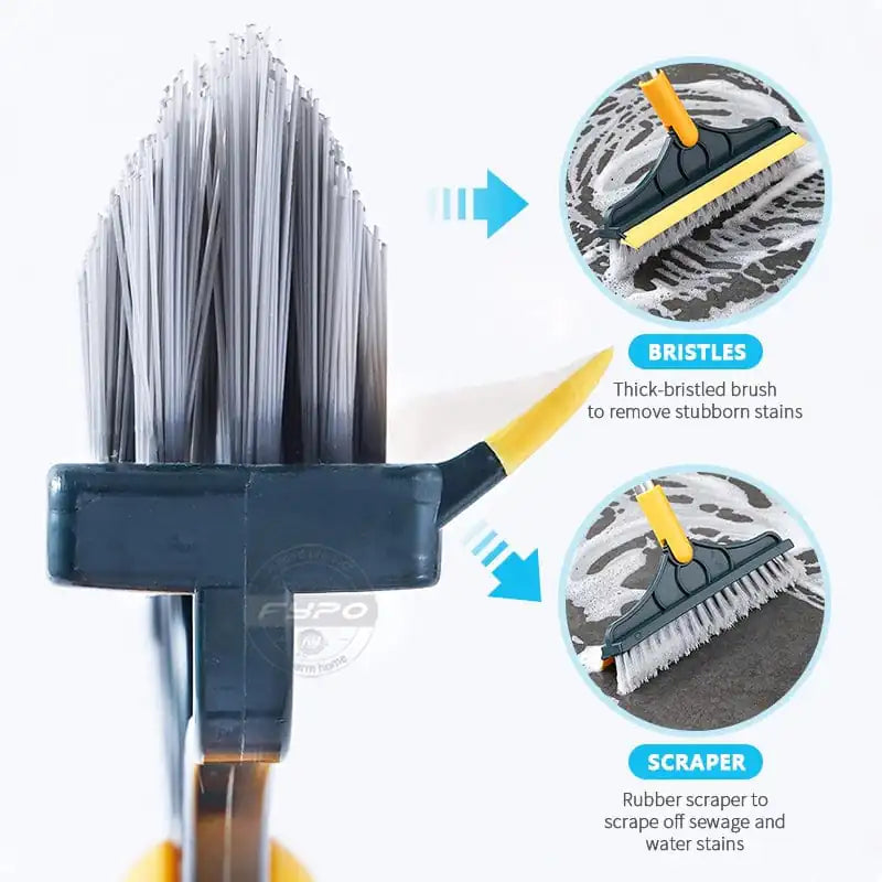 The Stiff Bristle Floor Scrub Brush sounds like a powerful and versatile cleaning tool