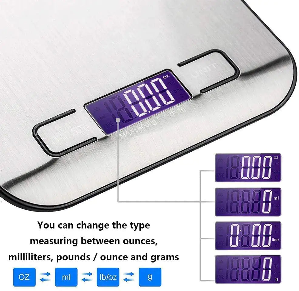 Introducing the PrecisionPro™ Digital Kitchen Scale - Your Companion for Health and Fitness Goals!