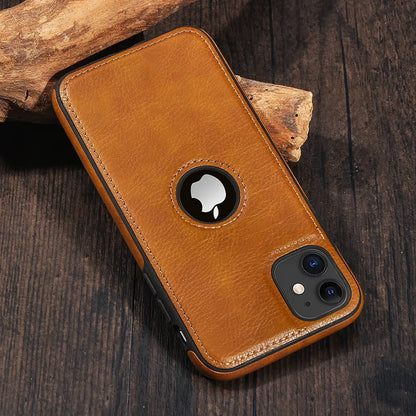 Elevate Your iPhone Style with the Solid Color PU Leather Phone Case!